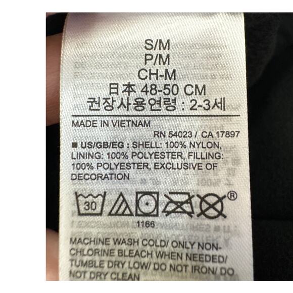 Baby Gap Dino Puffer Trapper Hat Black Size Toddler Small/Medium New with tags - Picture 5 of 5